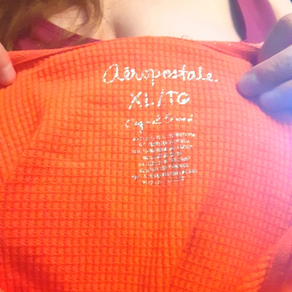 Areopostale pullover top with hoodie size XL/TG - Picture 4 of 8